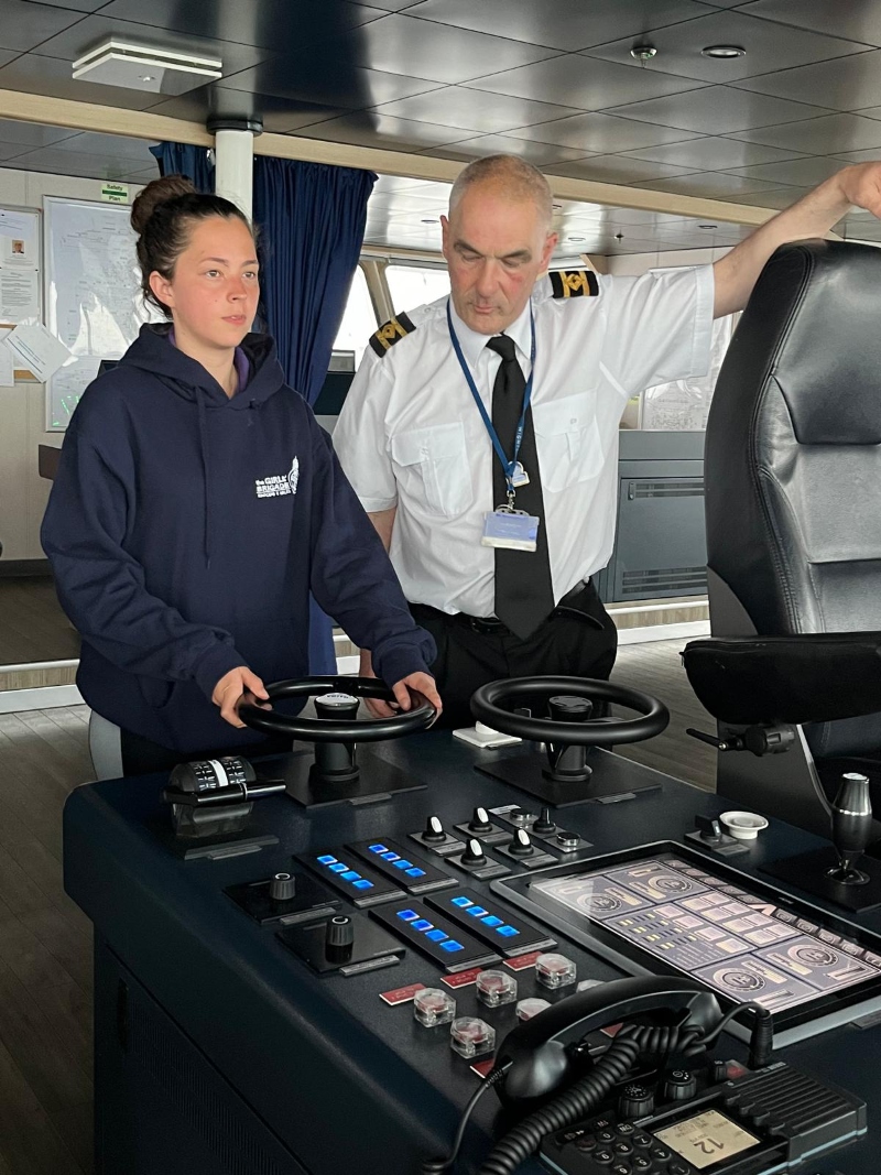 Girls Brigade on the Ferry - p