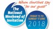 A national weekend of invitation 